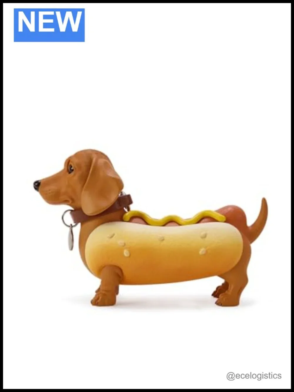 JW PEI Dachshund Hot Dog Clutch Resin Handbag
